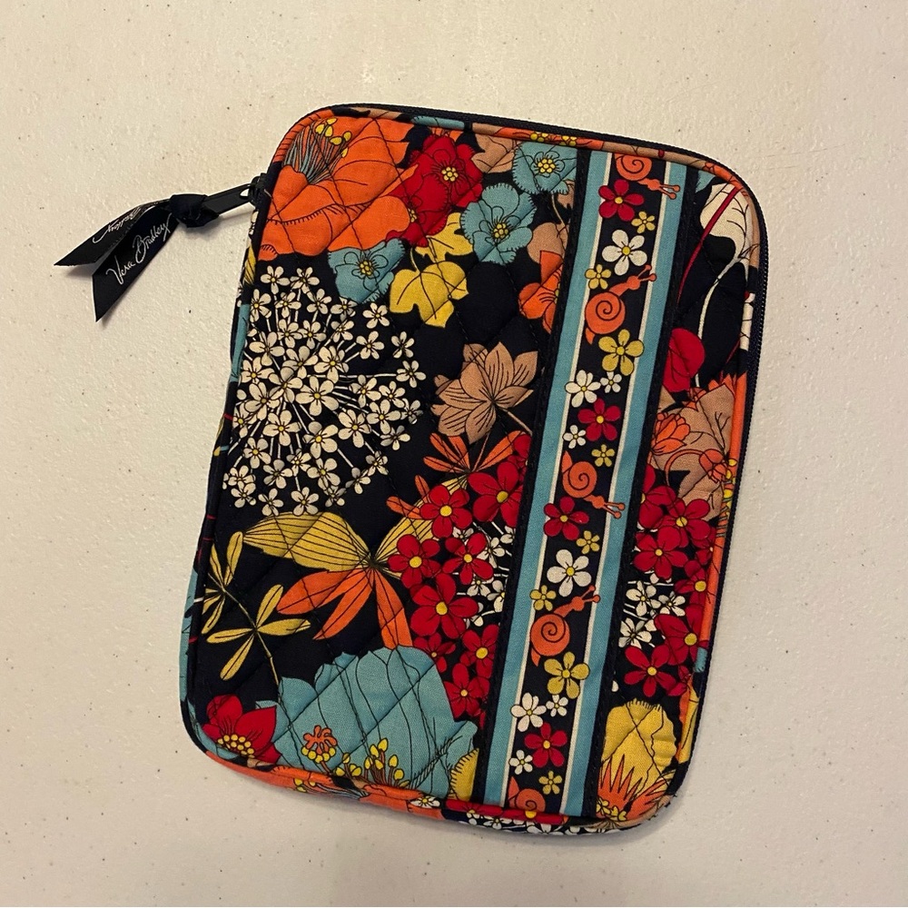 Vera Bradley Tablet Sleeve, Floral Quilted Zipper Case
